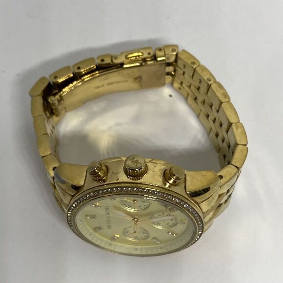 Michael Kors MK5698 Women's Gold Stainless Steel Analog Dial Quartz Watch MP117 - Picture 8 of 12